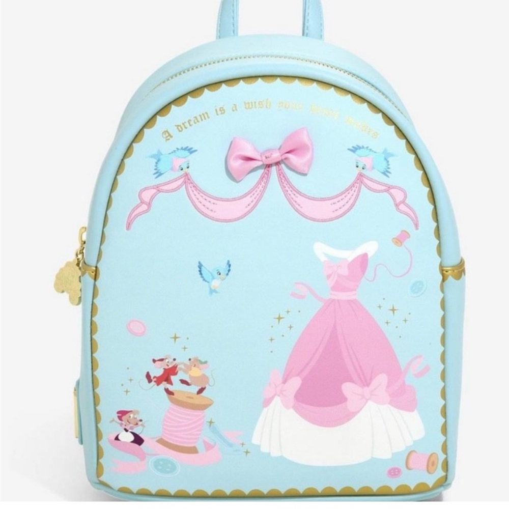 Loungefly Disney Cinderella Sewing 70th Anni Mini Backpack (LunchBox Exclusive)